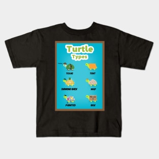 Turtle types version 1/2 Kids T-Shirt